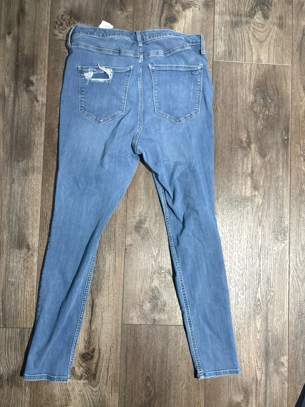 Hollister Light Blue Ripped Skinny Jeans